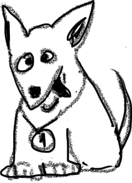 Талисман  модуля «Инфомационные ожидания» дизайн-задачника «Собаки Павловой»