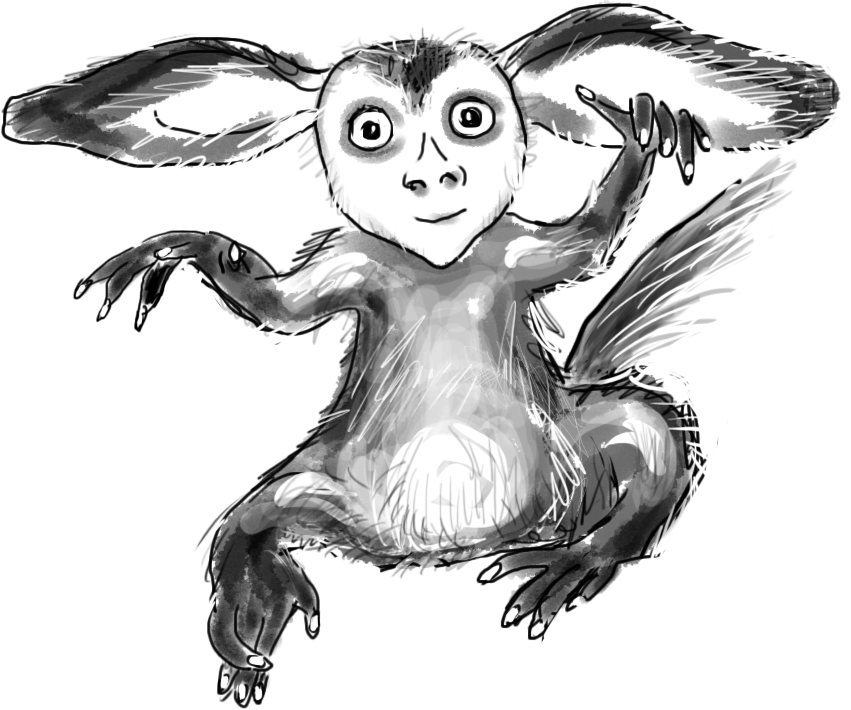 Руконожка,  талисман  модуля «Hard Skills начинающего руководителя» дизайн-задачника «Собаки Павловой»